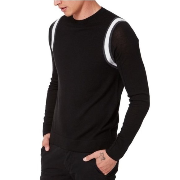 Good Man Brand MVP SlimFit Colorblock Wool Sweater - Picture 1 of 3